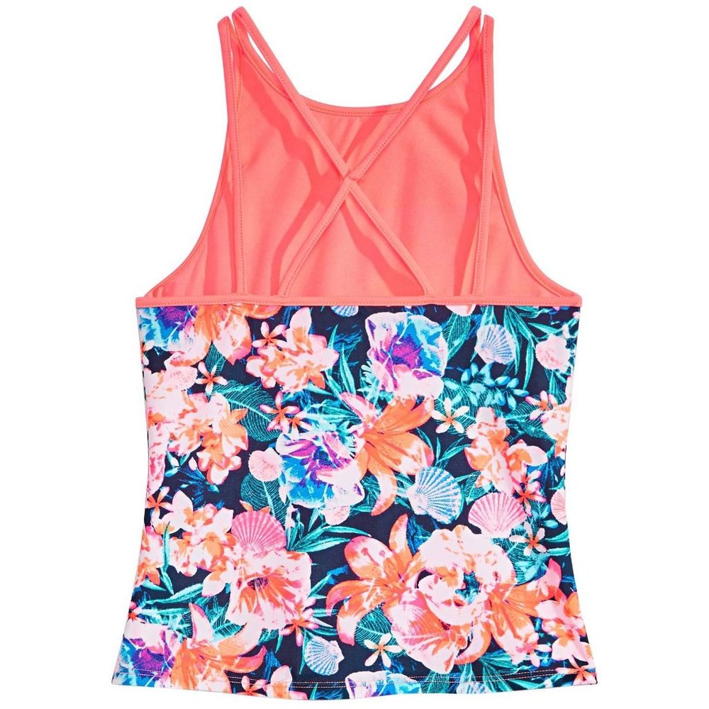 Ideology Big Girls Floral-Print Tankini Swim Top - Picture 2 of 4